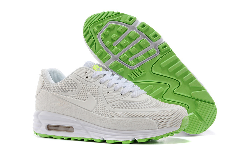 Nike Air Max 90 Rubber Patch 25th Anniversary Peach White Green Shoes - Click Image to Close