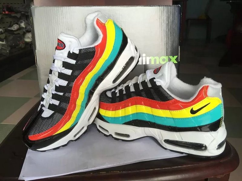 Nike Air Max 95 Black Colorful Shoes - Click Image to Close