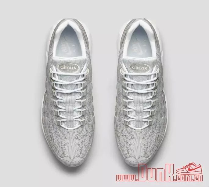 Nike Air Max 95 Grey Silver Shoes - Click Image to Close