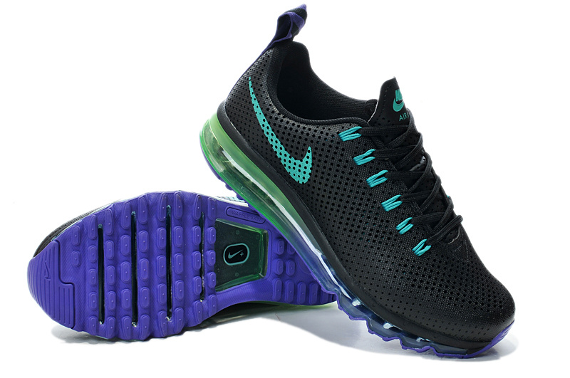 Nike Air Max Motion 2014 Black Green Blue Shoes