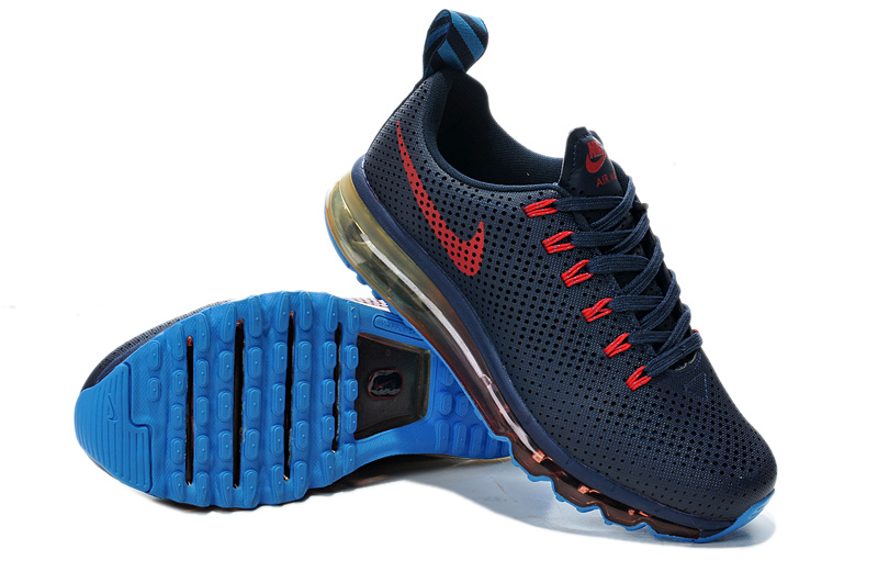 Nike Air Max Motion 2014 Deep Blue Red Shoes