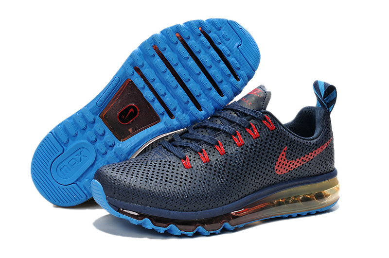 Nike Air Max Motion 2014 Deep Blue Red Shoes