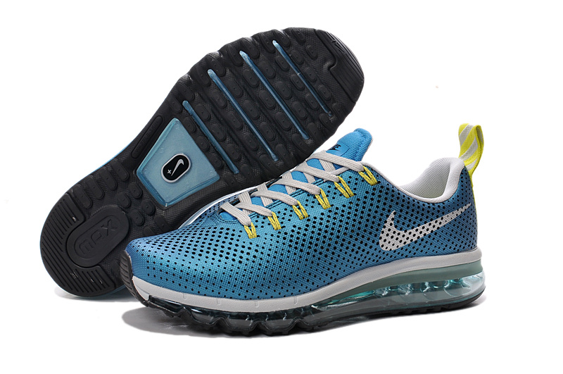 Nike Air Max Motion 2014 Sea Blue White Shoes - Click Image to Close