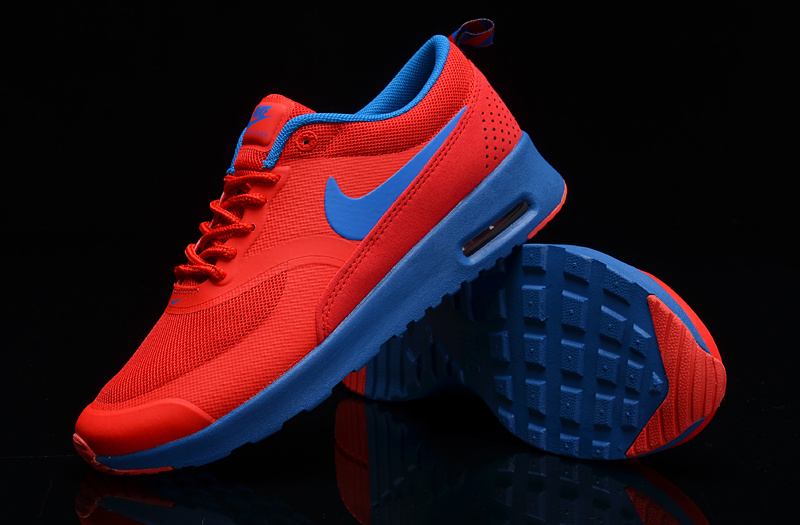 Nike Air Max THEA PRINT Orange Blue Shoes - Click Image to Close