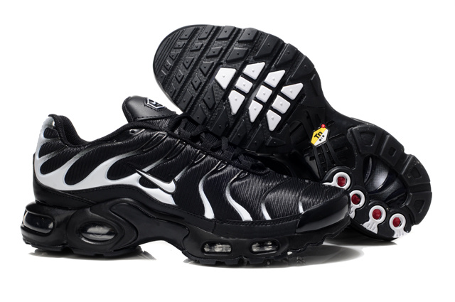 Nike Air Max TN Shoes Black White White Logo