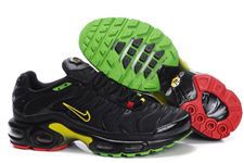 Nike Air Max TN Shoes Black Yellow Green - Click Image to Close