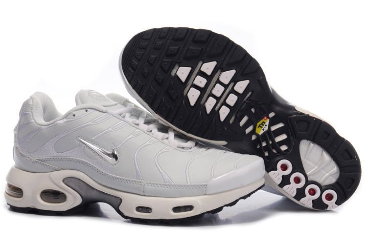 Nike Air Max TN Shoes Grey White - Click Image to Close