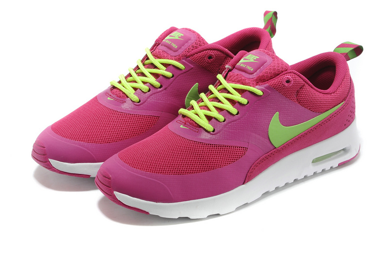 Women's Nike Air Max Thea 90 Dark Red Green - Click Image to Close