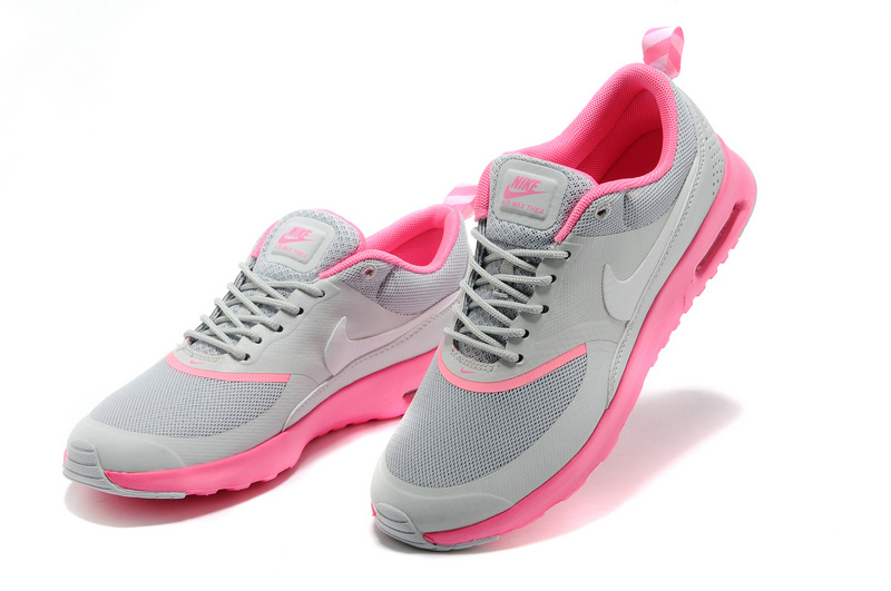 Women's Nike Air Max Thea 90 Grey Pink - Click Image to Close
