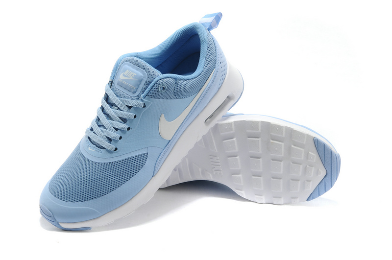 Women's Nike Air Max Thea 90 Light Blue - Click Image to Close