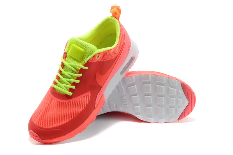 Women's Nike Air Max Thea 90 Red Green - Click Image to Close