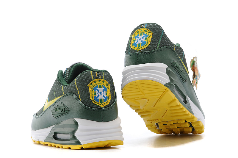 Nike Air Max World Cup Brazil Edition Green Yellow White - Click Image to Close