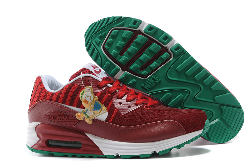 Nike Air Max World Cup Portugal Edition Wine Red Green - Click Image to Close