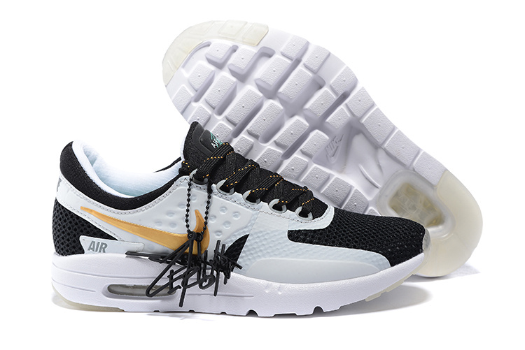 Nike Air Max Zero 87 II Midnight Black White Yellow Women Shoes