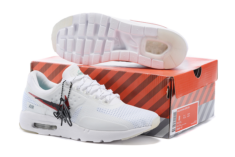 Nike Air Max Zero 87 II Midnight White Red Shoes - Click Image to Close