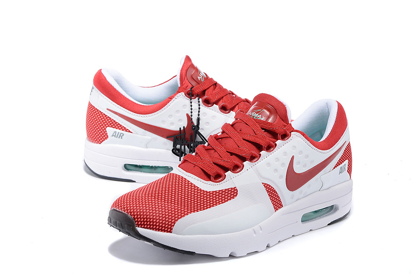 Nike Air Max Zero 87 II Red White Shoes - Click Image to Close