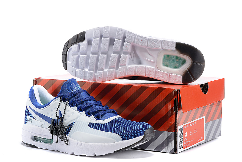 Nike Air Max Zero 87 II Royal Blue White Shoes - Click Image to Close