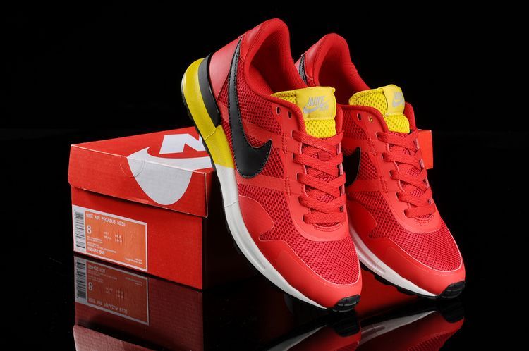 Nike Air Pegasus 8330 3M Running Shoes Red Black Yellow White - Click Image to Close