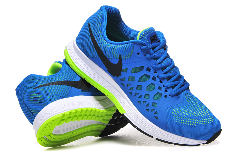 Nike Air Zoom Pegasus 31 Blue White Fluorscent Running Shoes - Click Image to Close