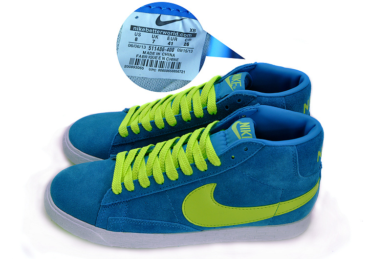 Nike Blazer 1 High Blue Volt Men's Shoes