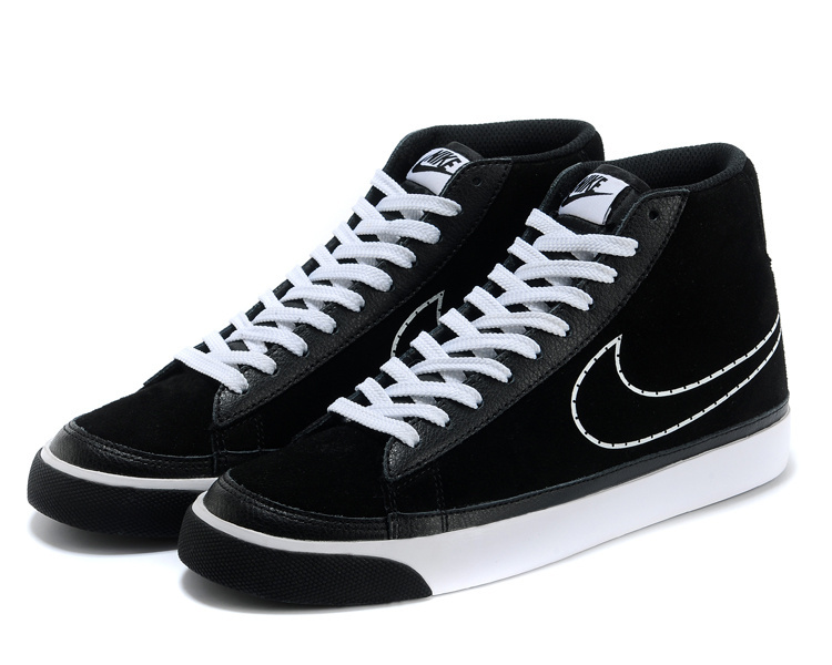 Nike Blazer 2 High Suede Black White Shoes