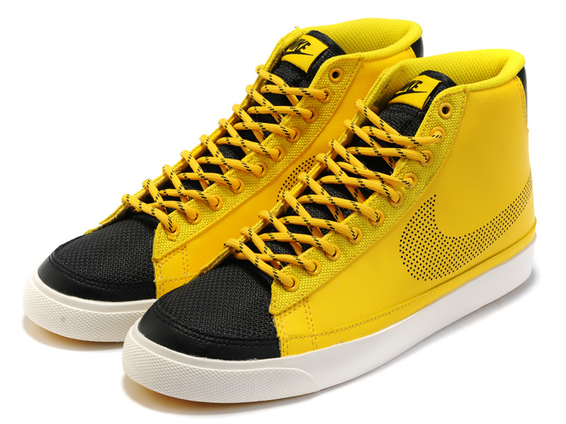Nike Blazer 2 High Yellow Black Shoes
