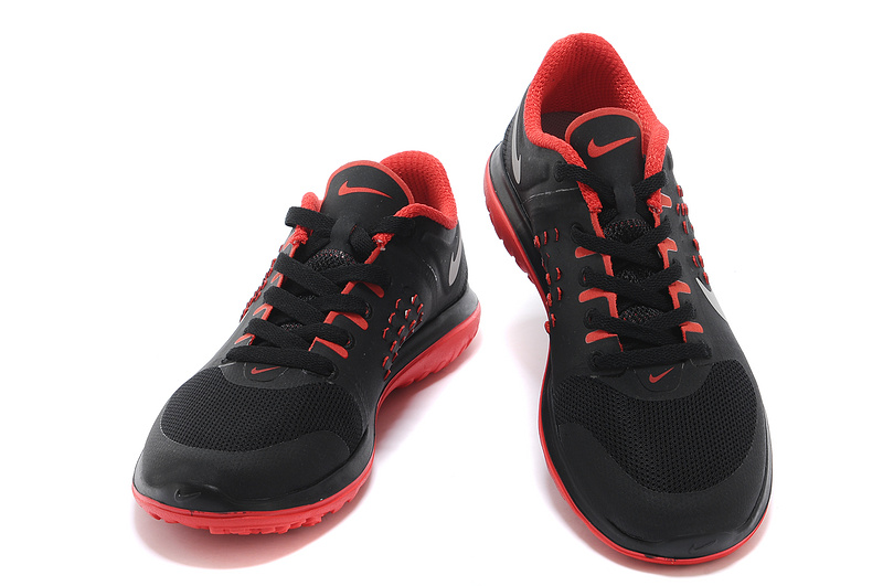 Nike FS Lite Run Black Red Running Shoes - Click Image to Close