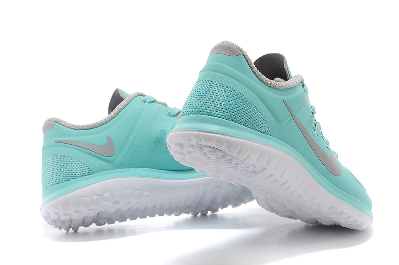 Nike FS Lite Run Shoes Baby Blue Grey For Women - Click Image to Close