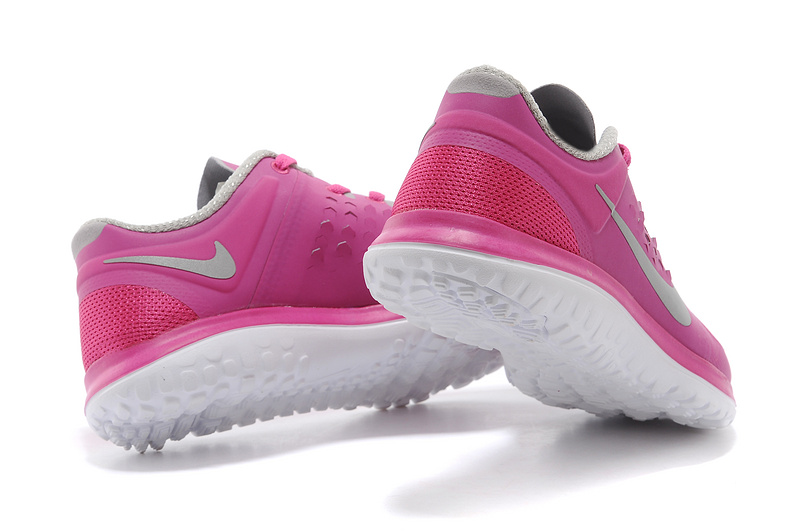 Nike FS Lite Run Shoes Pink Grey White For Women - Click Image to Close