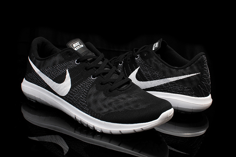 Nike Flex Series Black White Running Shoes