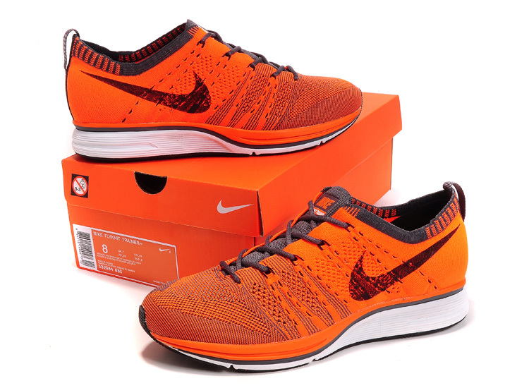 Nike Flyknit Trainer Orange Shoes - Click Image to Close