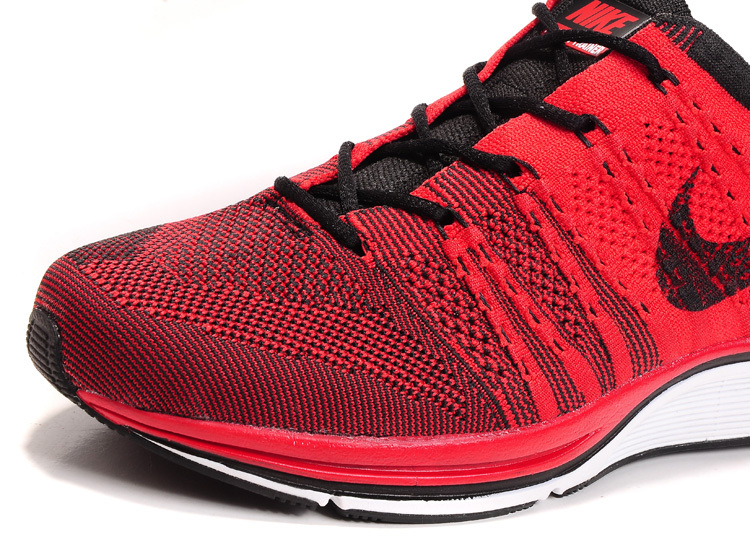 Nike Flyknit Trainer Red Black Shoes - Click Image to Close