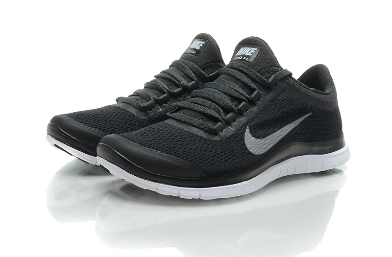 Nike Free Run 3.0 V5 All Black Shoes - Click Image to Close