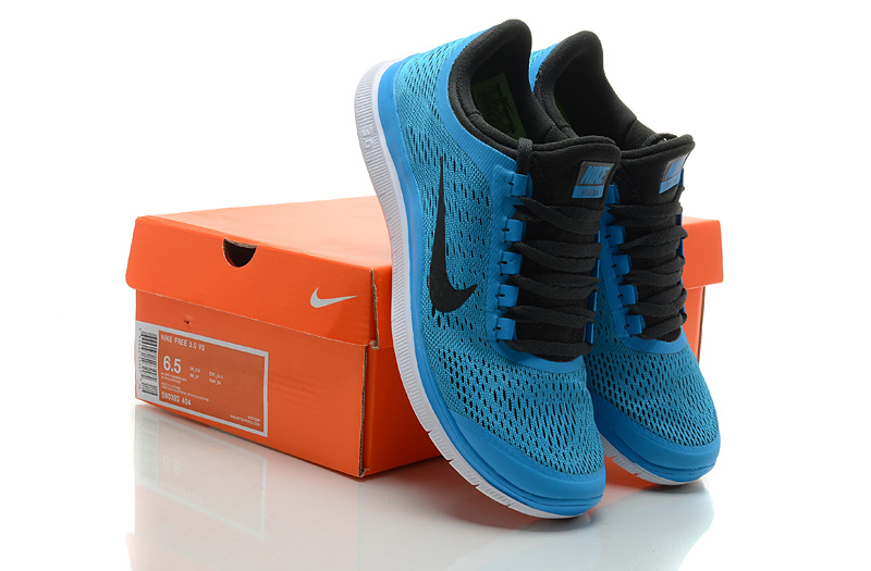 Nike Free Run 3.0 V5 Blue Black White Shoes