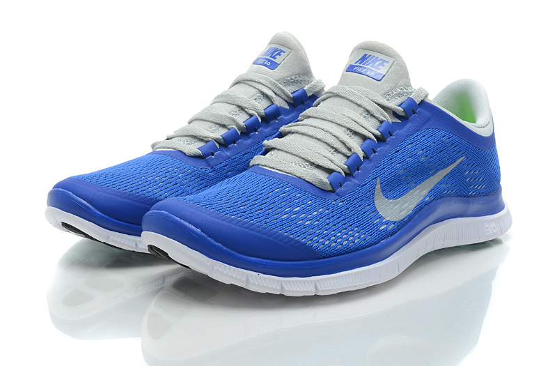 Nike Free Run 3.0 V5 Blue Grey Shoes - Click Image to Close