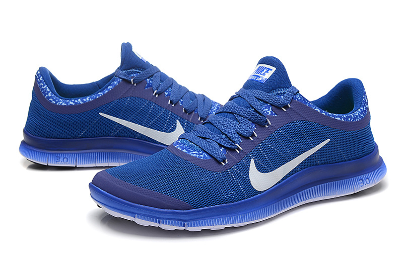 Nike Free Run 3.0 V5 EXT Blue White Shoes - Click Image to Close