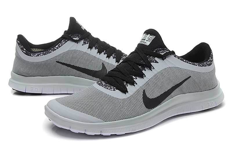 Nike Free Run 3.0 V5 EXT Grey Black Shoes - Click Image to Close