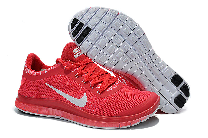 Nike Free Run 3.0 V5 EXT Red Silver For Women