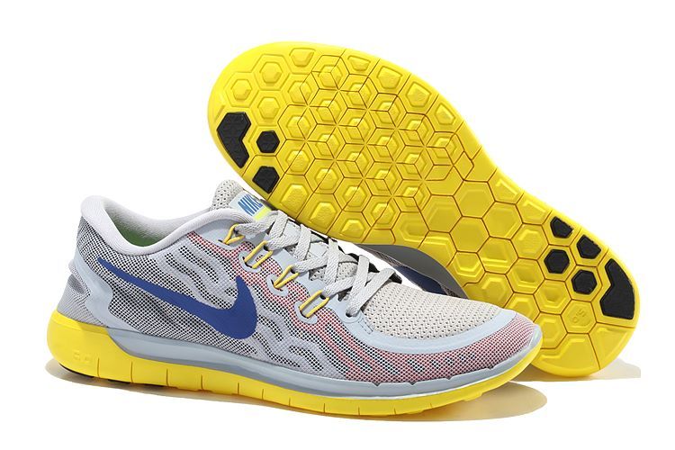 Nike Free 5.0+ 2 Grey Blue Yellow Shoes