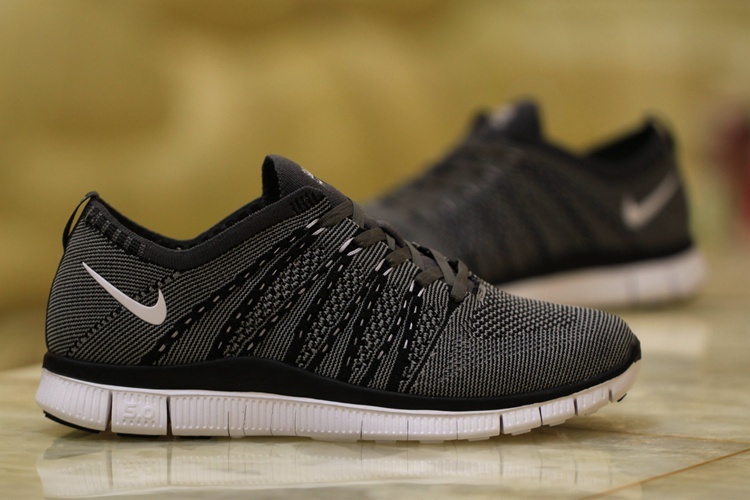 Nike Free 5.0 Flyknit Grey Black Shoes