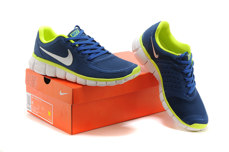 Nike Free Run 5.0 V4 Shoes Blue Green White