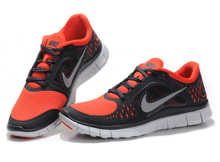 Nike Free Run+ 3 Red Black White Running Shoes