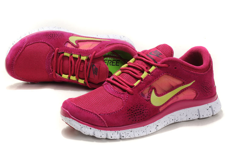 Nike Free Run+ 3 Wine Red White Running Shoes