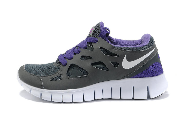 Nike Free Run 2.0 Running Shoes Black Purple - Click Image to Close