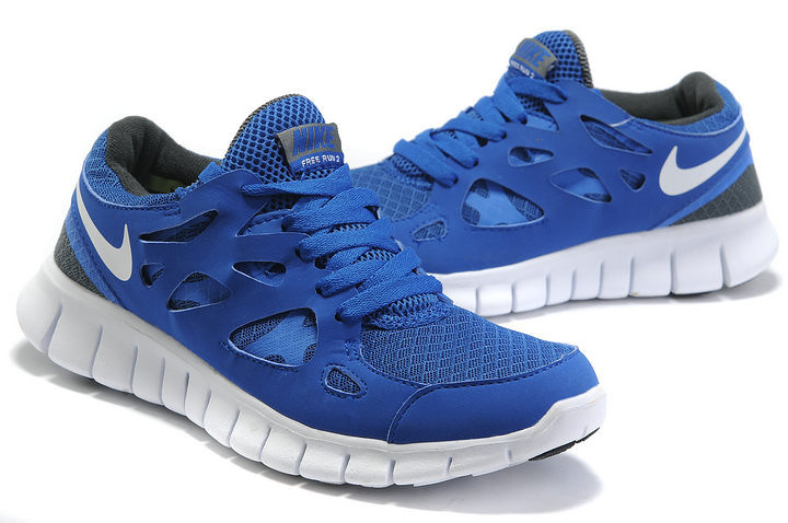 Nike Free Run 2.0 Running Shoes Blue White
