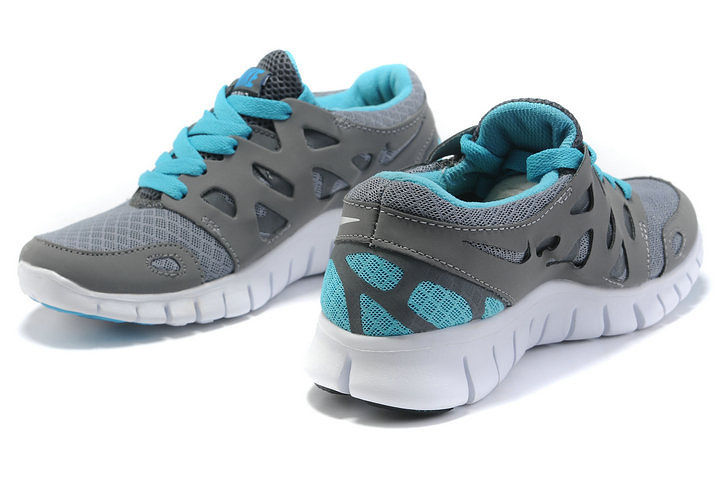 Nike Free Run 2.0 Running Shoes Grey Blue