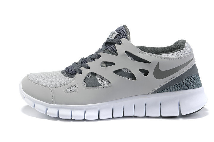 Nike Free Run 2.0 Running Shoes Grey White