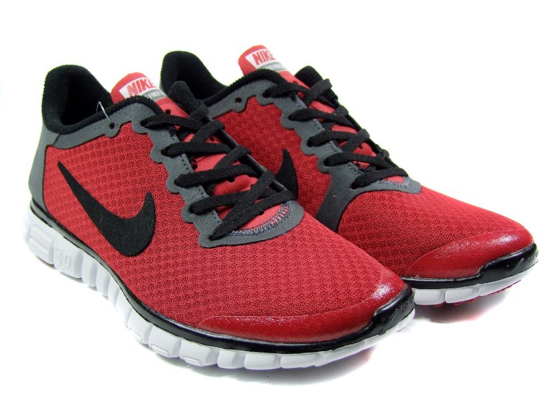 Nike Free Run 3.0 V2 Mesh Red Black White Shoes