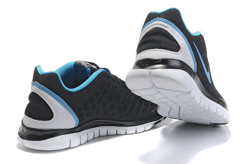 Nike Free Run 3.0 Black Blue Shoes - Click Image to Close