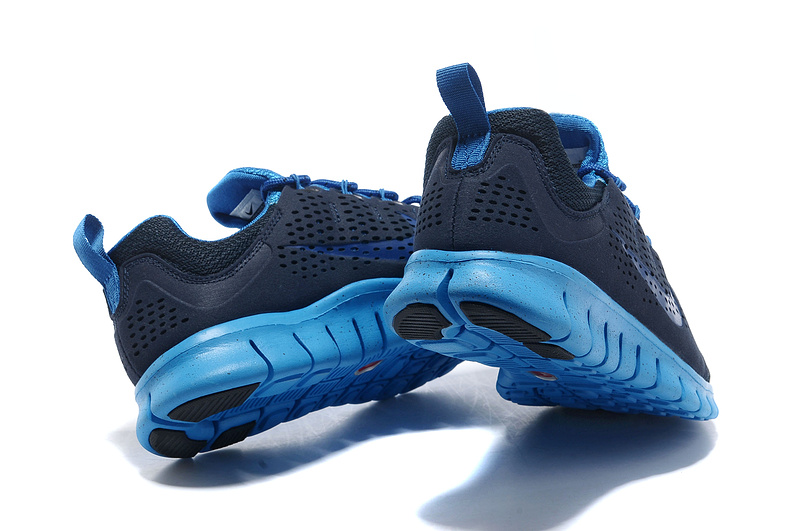Nike Free Run 3.0 Black Blue Shoes - Click Image to Close